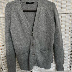 Gray Cardigan Sweater